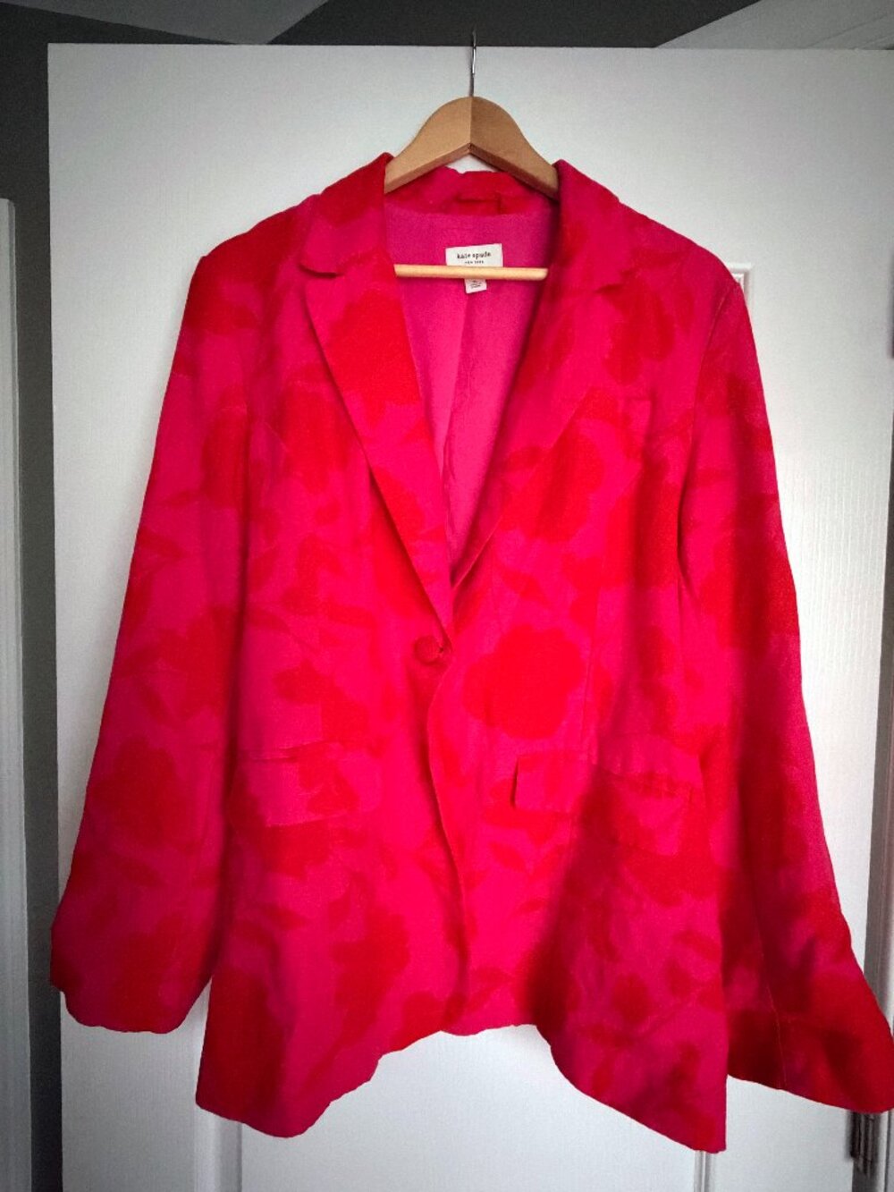 Kate Spade x Target Pink & Red Floral Blazer – XL – NWOT
